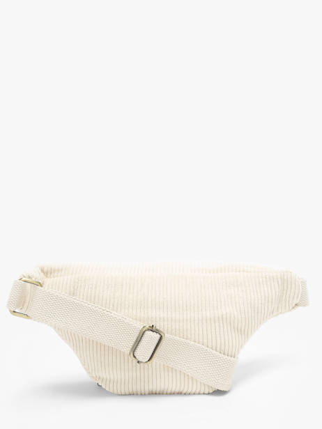 Sac Banane Hindbag Blanc velours V vue secondaire 4