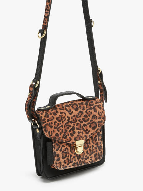 Shoulder Bag Leopard Leather Paul marius Brown leopard GEORXLEO other view 2