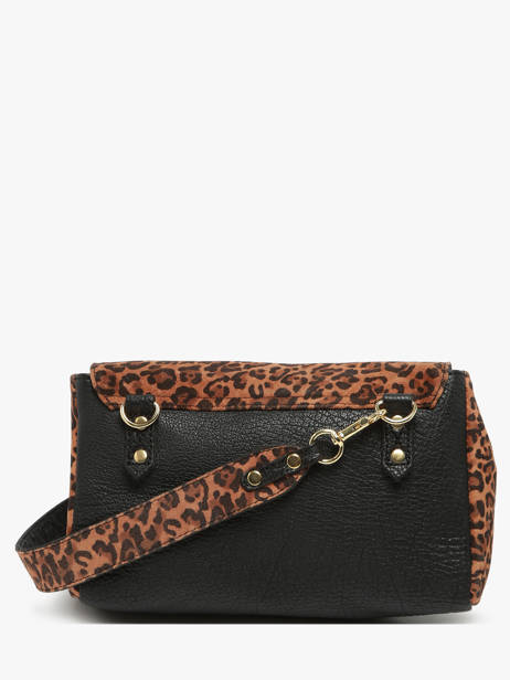 Medium Leather Suzon Leopard Crossbody Bag Paul marius Brown leopard SUZOMLEO other view 4