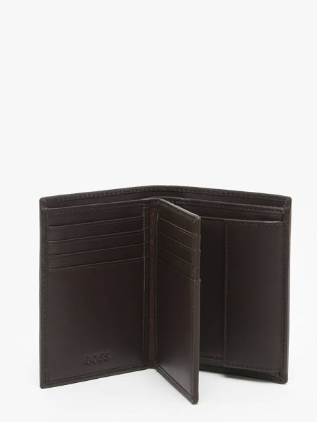 Portefeuille Porte-monnaie Cuir Hugo boss Marron smooth HLG403Y vue secondaire 1