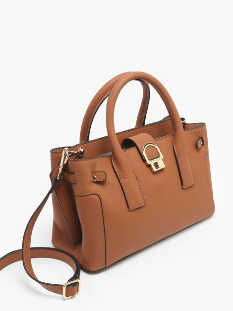 Satchel S Equestre Leather Etrier Beige equestre EEQT142S other view 2