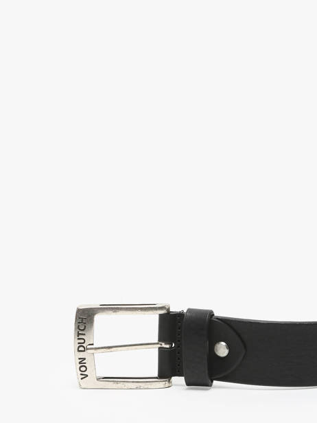 Ceinture Ajustable Von dutch Noir belt HUTCH vue secondaire 1