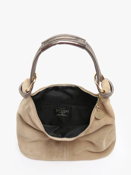 Shoulder Bag Velvet Milano Beige velvet VE24091 other view 3