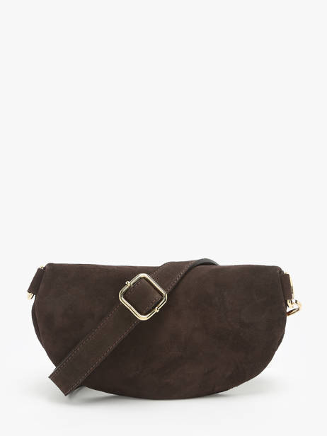 Sac Banane Milano Marron velvet VE19091B vue secondaire 3