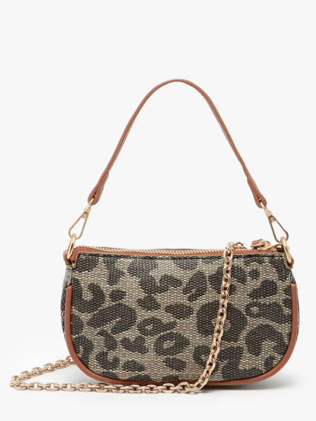 Shoulder Bag Leopard Lulu castagnette Brown leopard TENDRON other view 4