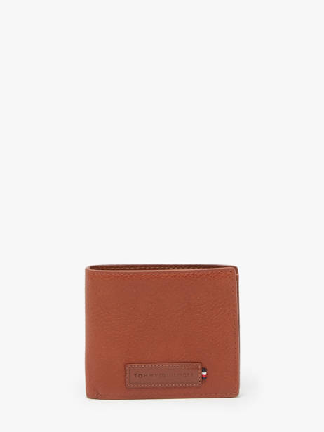 Wallet Leather Tommy hilfiger Brown th premium AM13032