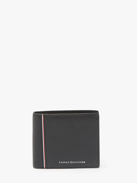 Wallet Leather Tommy hilfiger Black corporate AM13043