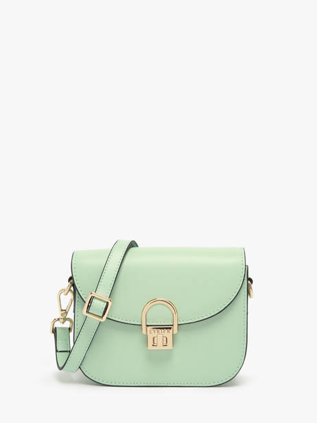 Shoulder Bag S Altair Leather Etrier Green altair EALA081S