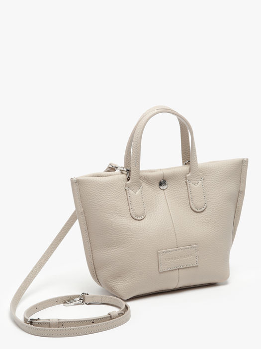 Longchamp Essential cuir Sacs porté main Beige