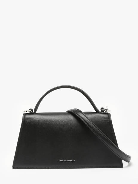 Sac Bandoulière K Signature Cuir Karl lagerfeld Noir k signature A1W30458 vue secondaire 4