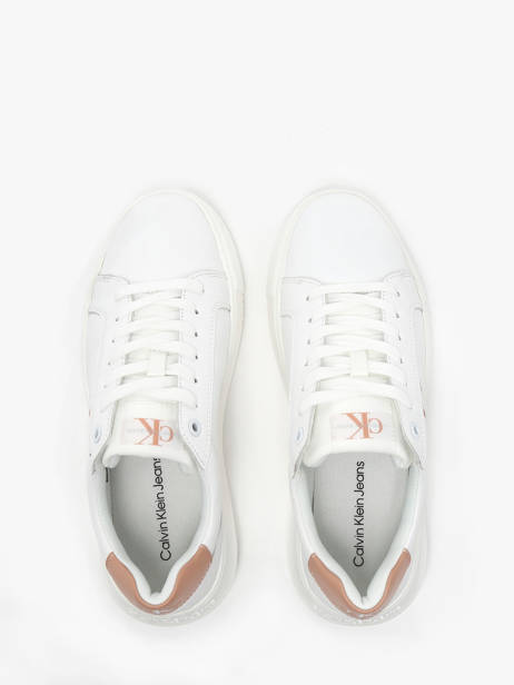 Sneakers In Leather Calvin klein jeans White women 8230K6 other view 3