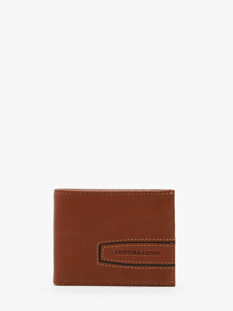 Wallet Leather Arthur & aston Brown leon 488