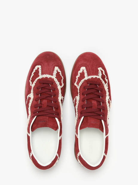 Sneakers Tb.490 Crochet Burgundy In Leather Alohas Red women 10082303 other view 3