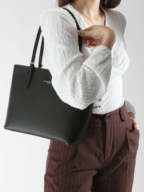 Shoulder Bag Smooth Leather Lancaster Black smooth 7 other view 1
