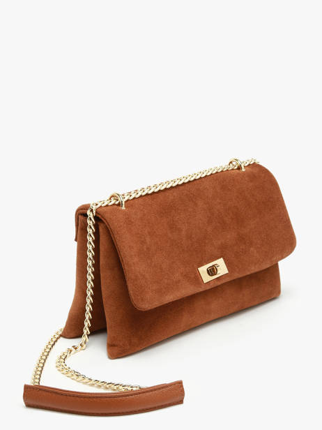 Shoulder Bag Velvet Caviar Leather Milano Brown velvet caviar VC24115 other view 2