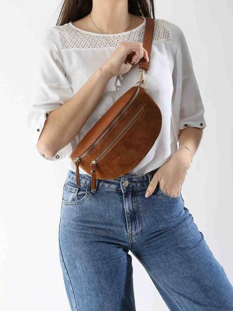 Belt Bag Milano Brown velvet caviar VC24111 other view 1