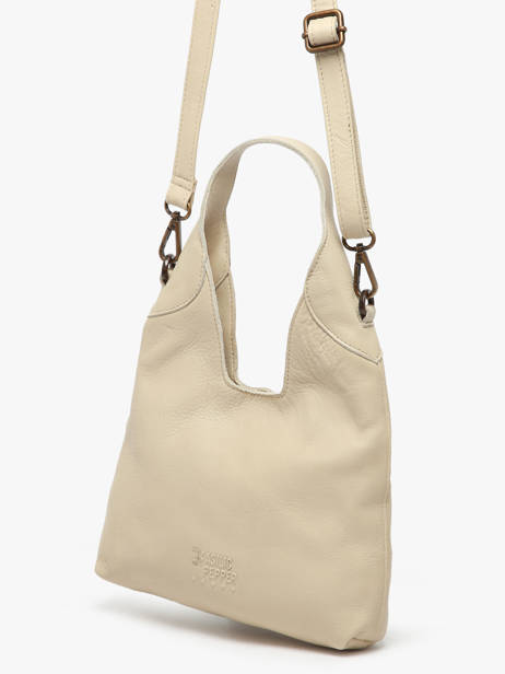 Shoulder Bag Cow Leather Basilic pepper Beige cow BCOW2S other view 2