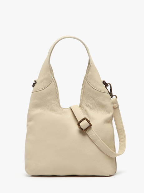 Shoulder Bag Cow Leather Basilic pepper Beige cow BCOW2S other view 4