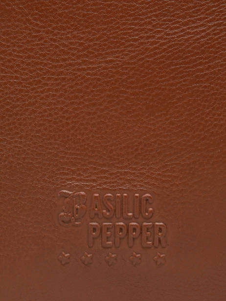 A4 Size Shoulder Bag Cow Leather Basilic pepper Brown cow BCOW78 other view 5