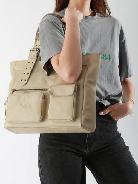 Handbag Cargo Leather Basilic pepper Beige cargo BCAR07 other view 1