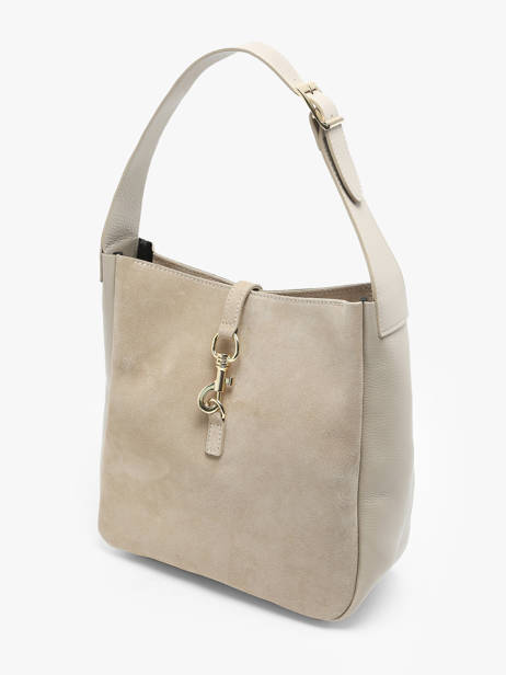 Shoulder Bag Velvet Caviar Leather Milano Beige velvet caviar VC24118 other view 2