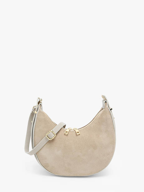 Shoulder Bag Velvet Caviar Leather Milano Beige velvet caviar VC24119