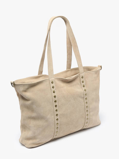 Shoulder Bag Velvet Milano Beige velvet VE24113 other view 2