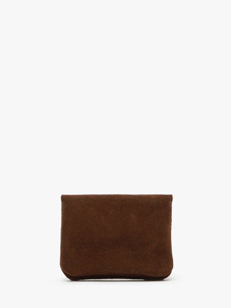 Coin Purse Leather Milano Brown velvet VE23091 other view 2