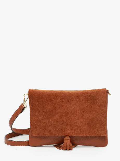 Shoulder Bag Velvet Caviar Leather Milano Brown velvet caviar VC24114