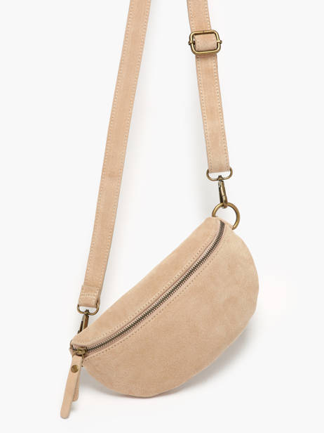 Belt Bag Milano Beige velvet VE19091 other view 2