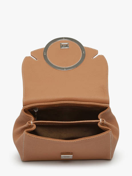 Leather Yumi Top Handle Bag Nathan baume Brown ginkgo 4 other view 3