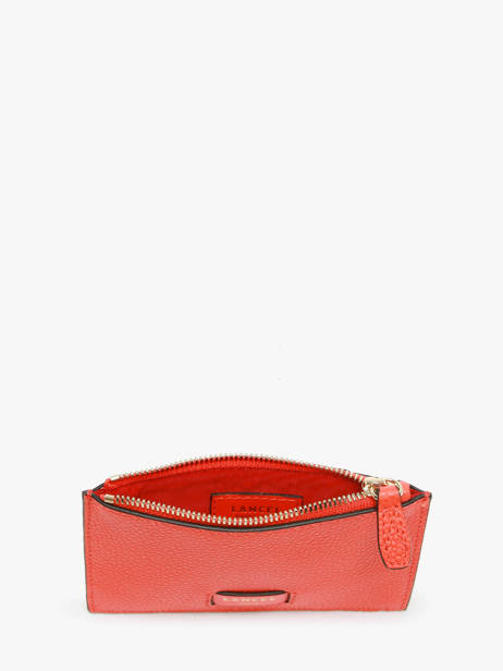 Leather Card Holder Ninon Lancel Orange ninon A10537 other view 1
