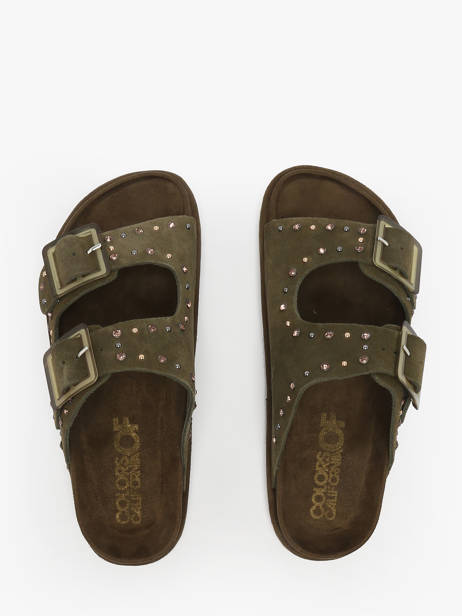 Slippers Fusbett Colors of california Green women HCBIOW05 other view 3