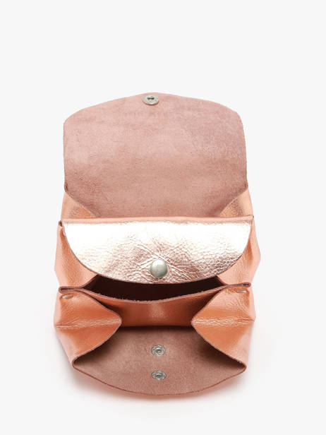 Leather Le Gustave Coin Purse Paul marius Pink vintage GUSTAVEM other view 1