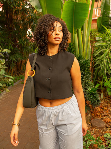 Shoulder Bag Crocus Woomen Black crocus WCRO28 other view 6