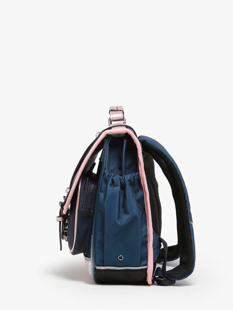 Wheeled Schoolbag 2 Compartments Cameleon Blue vintage fantasy PBVGCA35 other view 2