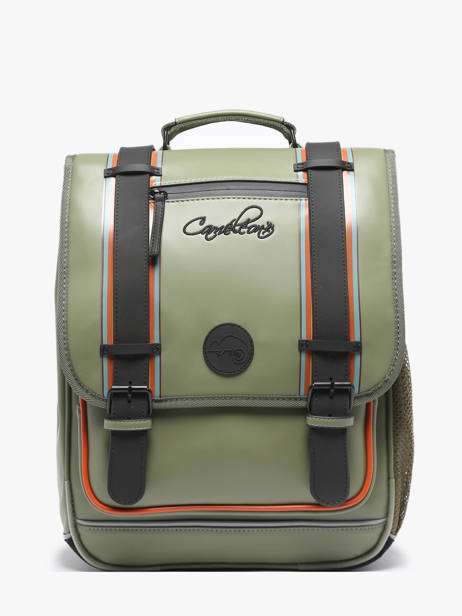 3-compartment Backpack Cameleon Green vintage north PBVWSD39