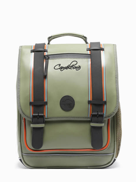 3-compartment Backpack Cameleon Green vintage north PBVWSD39 other view 6