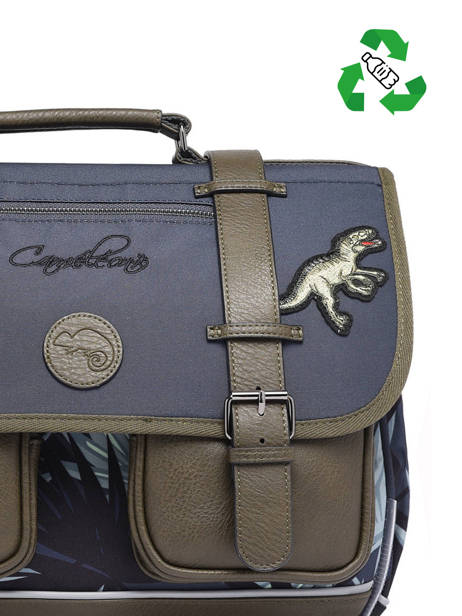 Satchel 2 Compartments Cameleon Gray vintage urban PBVBCA35 other view 2