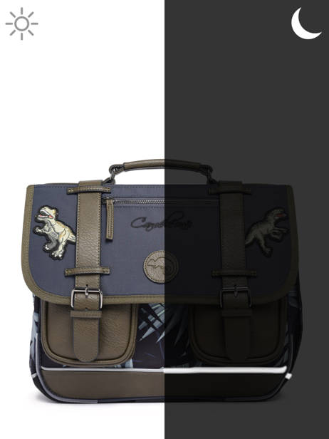 Satchel 2 Compartments Cameleon Gray vintage urban PBVBCA35 other view 7