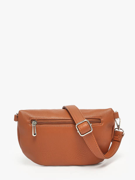 Sac Banane Flora & co Marron grained F8546 vue secondaire 3