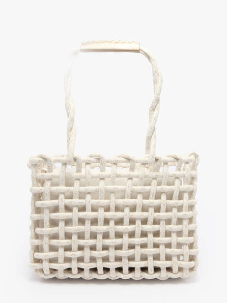 Handbag Crochet Le voyage en panier Beige crochet PM853 other view 4