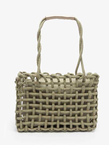 Handbag Crochet Le voyage en panier Green crochet PM853 other view 4