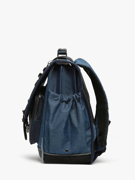 Satchel 3 Compartments Cameleon Blue vintage color VIC-CA41 other view 2