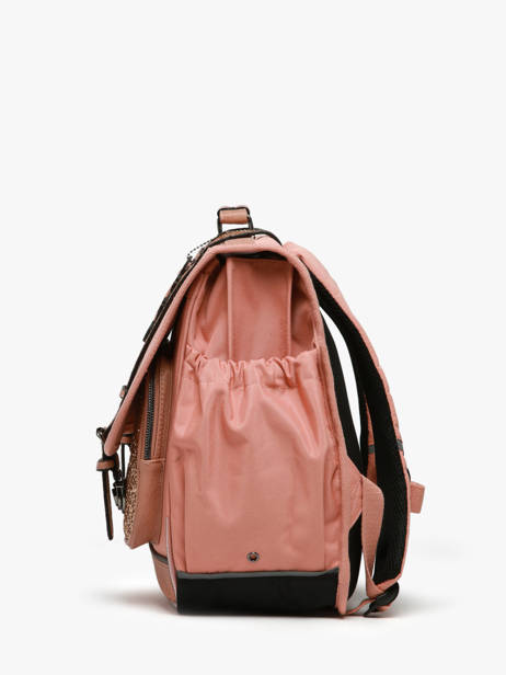 Cartable Enfant 3 Compartiments Cameleon Rose vintage fantasy CA41 vue secondaire 2