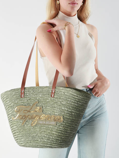 Shoulder Bag Milos Straw Les tropeziennes Yellow milos TZ01 other view 1