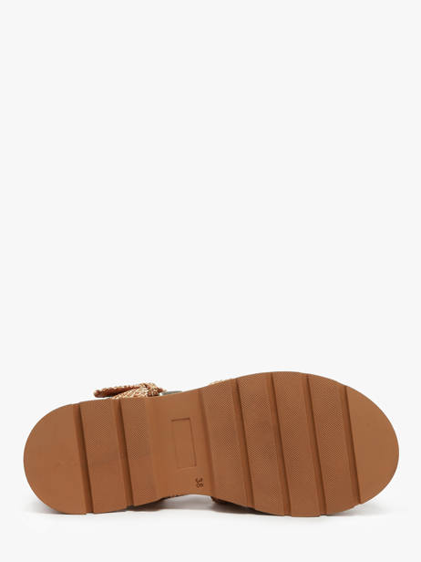 Sandals Shea In Leather Nuyou Beige women 37120 other view 4