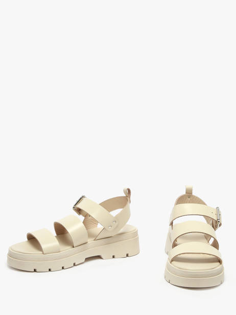 Sandals Dalia In Leather Nuyou Beige women 37103 other view 2