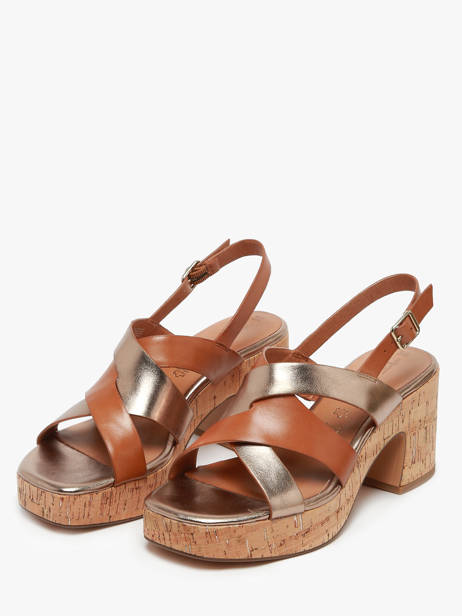 Heeled Sandals In Leather Tamaris Brown women 44 other view 1