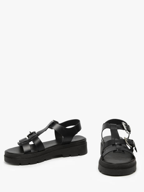 Sandals Teresa In Leather Nuyou Black women 37121 other view 2